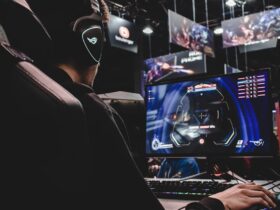 Gaming desktop PC with RGB lighting and high-performance components