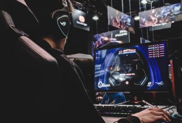 Gaming desktop PC with RGB lighting and high-performance components