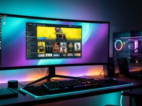 Linux gaming setup 2026 with Steam on screen