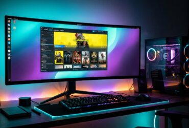 Linux gaming setup 2026 with Steam on screen