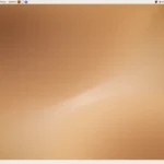 Default desktop of Ubuntu 7.04, the release Dell preinstalled in May 2007